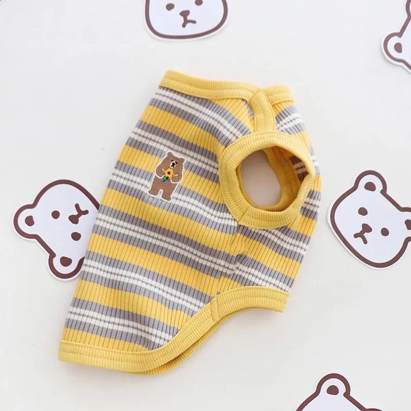 Striped Stretch Cat Tank