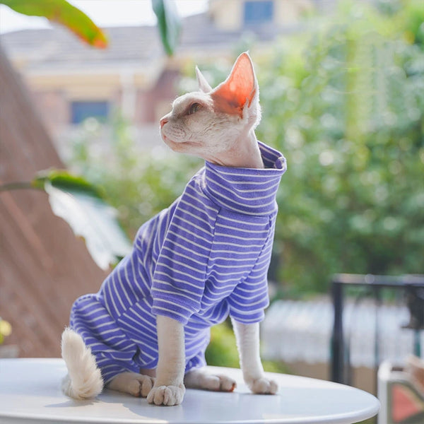 Striped Sphynx Cotton Jumpsuit