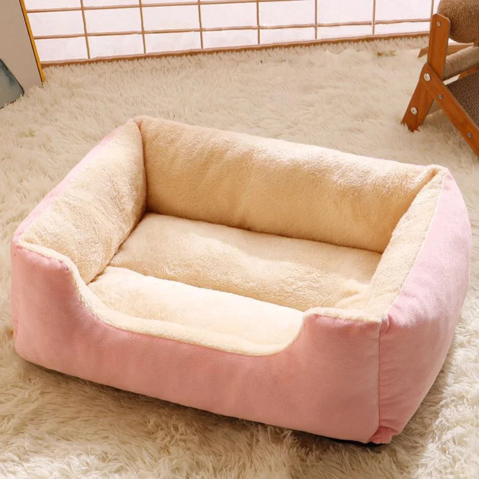 Breathable Plush Cat Bed
