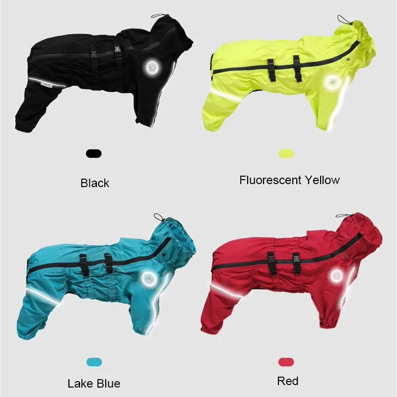 Reflective Waterproof Dog Raincoat