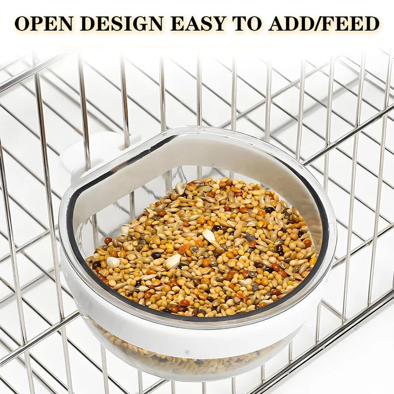 Transparent Bird Cage Feeder