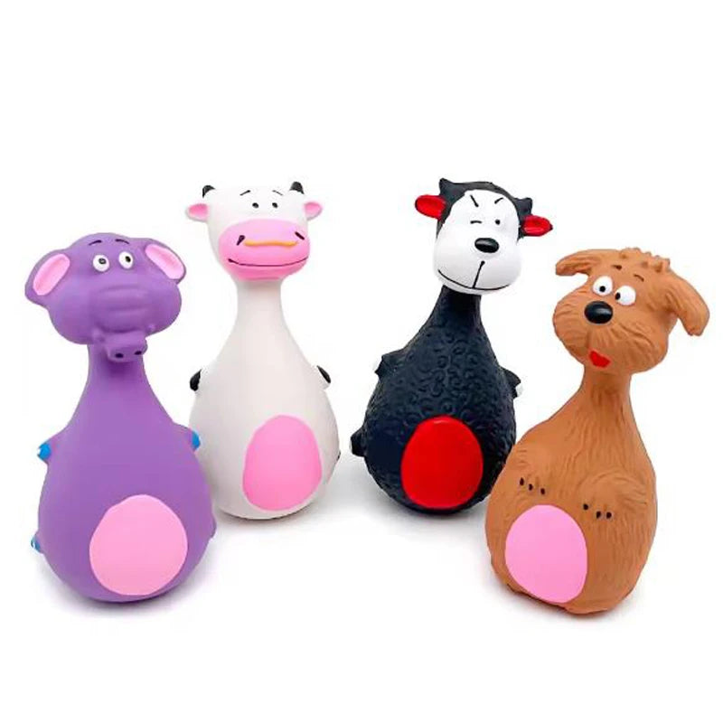 Squeaky Rubber Animal Chew