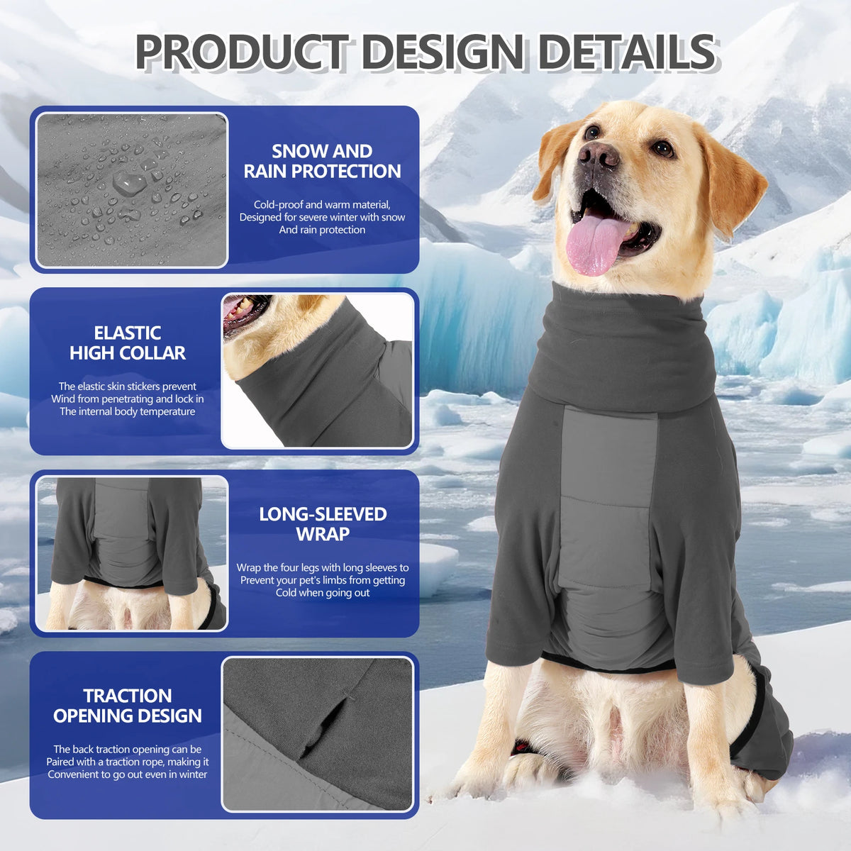 Windproof Fullbody Dog Coat