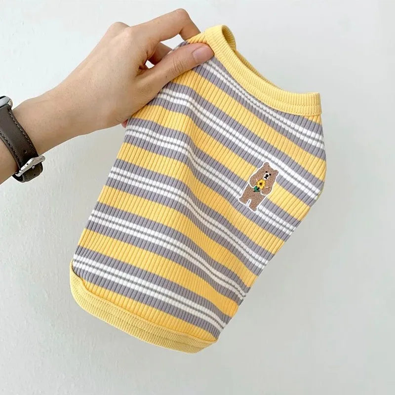 Striped Stretch Cat Tank