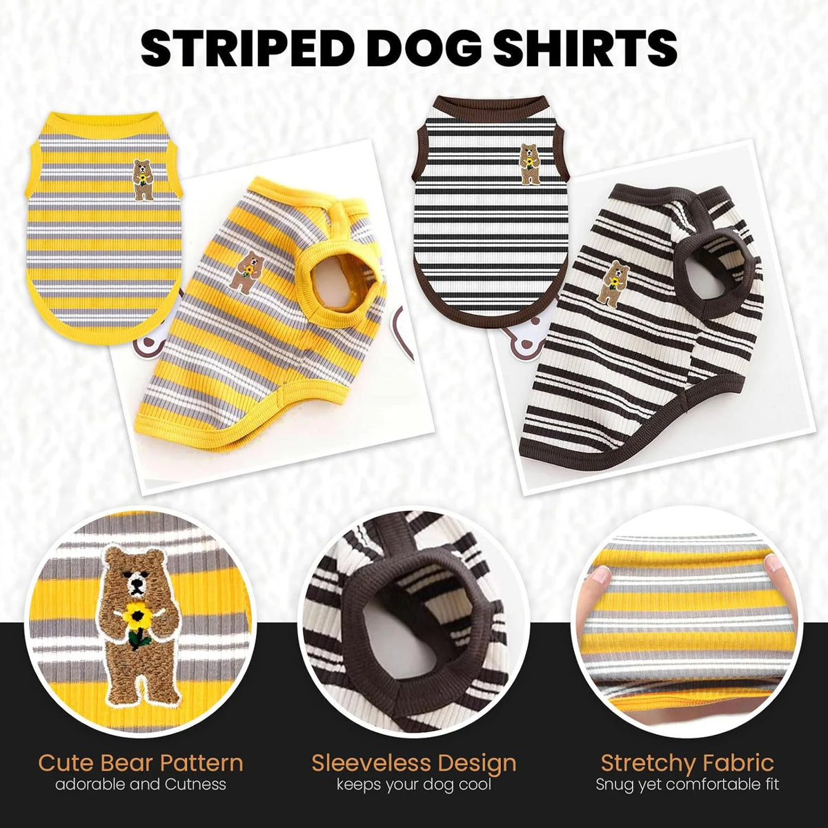 Striped Stretch Cat Tank
