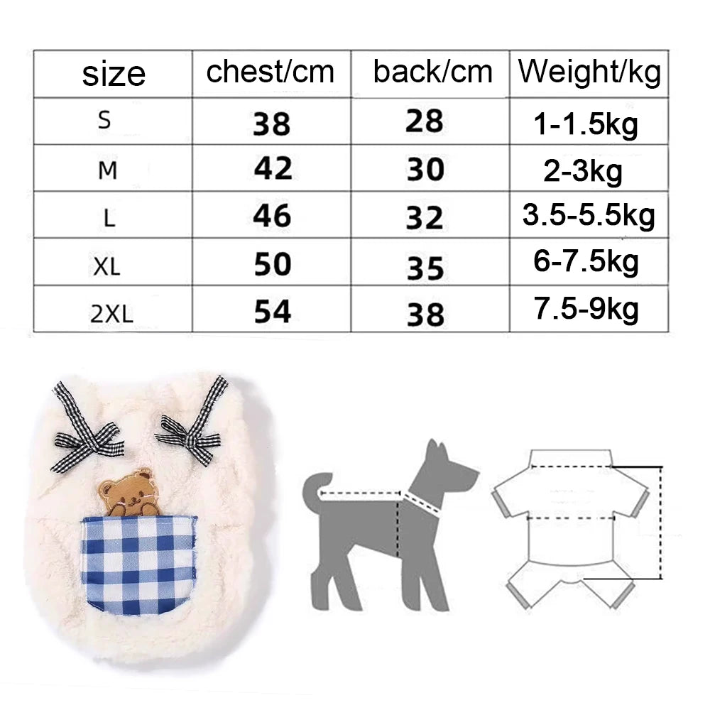 Plush Plaid Cat Vest