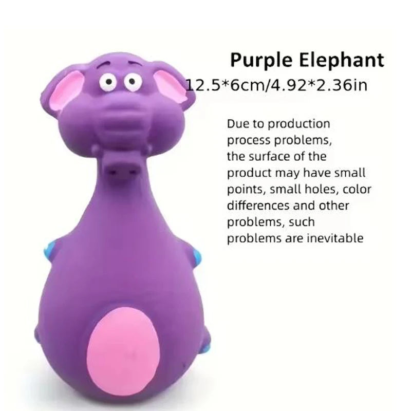 Squeaky Rubber Animal Chew