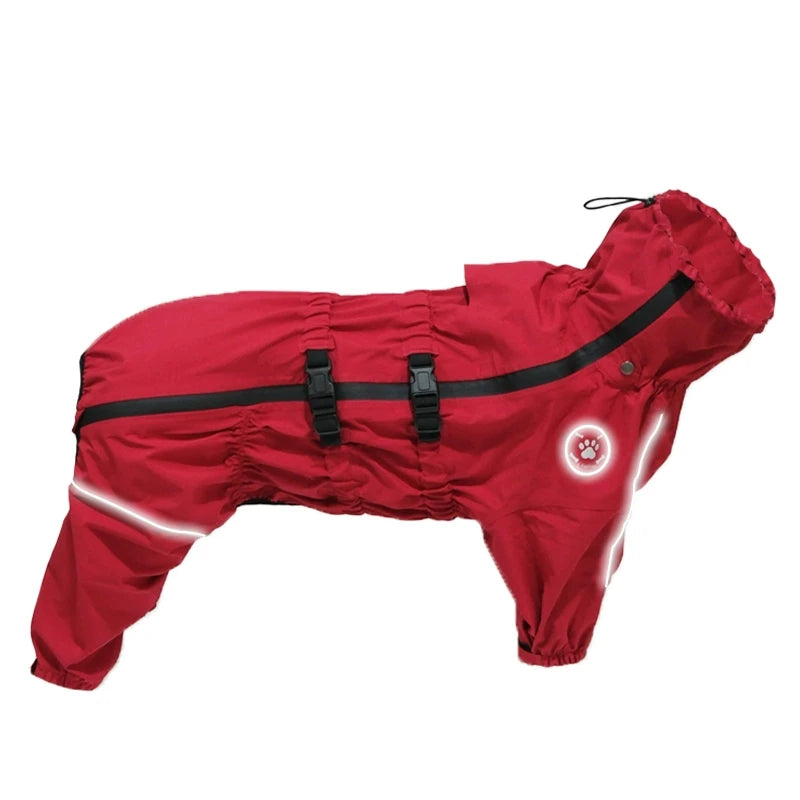 Reflective Waterproof Dog Raincoat