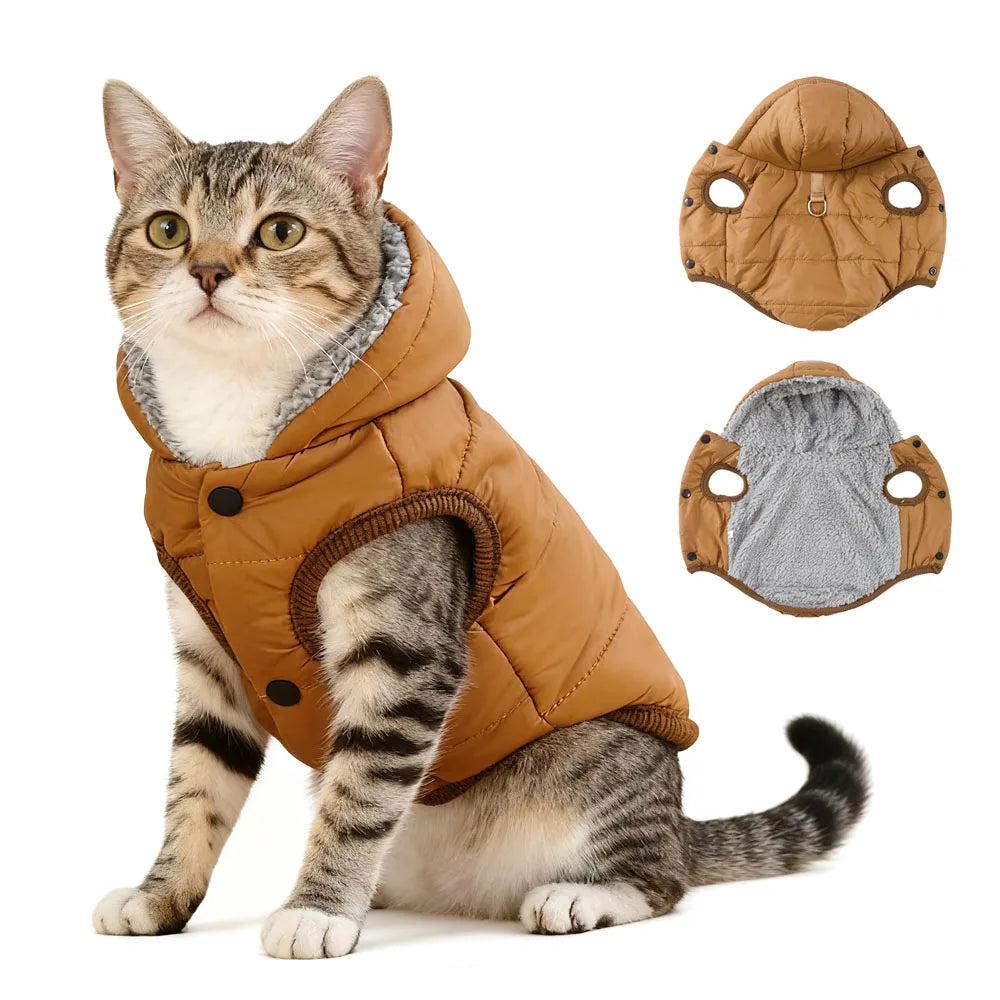 Windproof Fleece Pet Hoodie