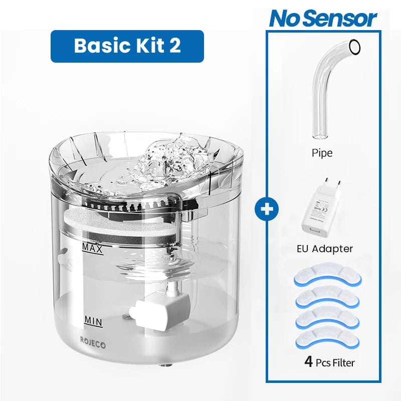 ROJECO Sensor Cat Water Fountain