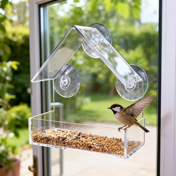 Clear Window Bird Feeder