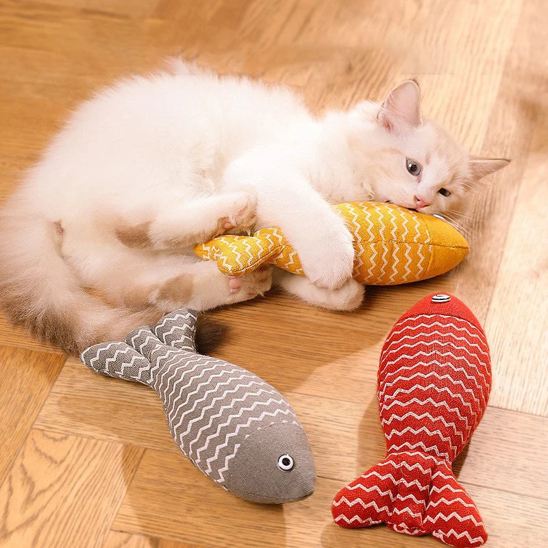 Interactive Fish Catnip Toy