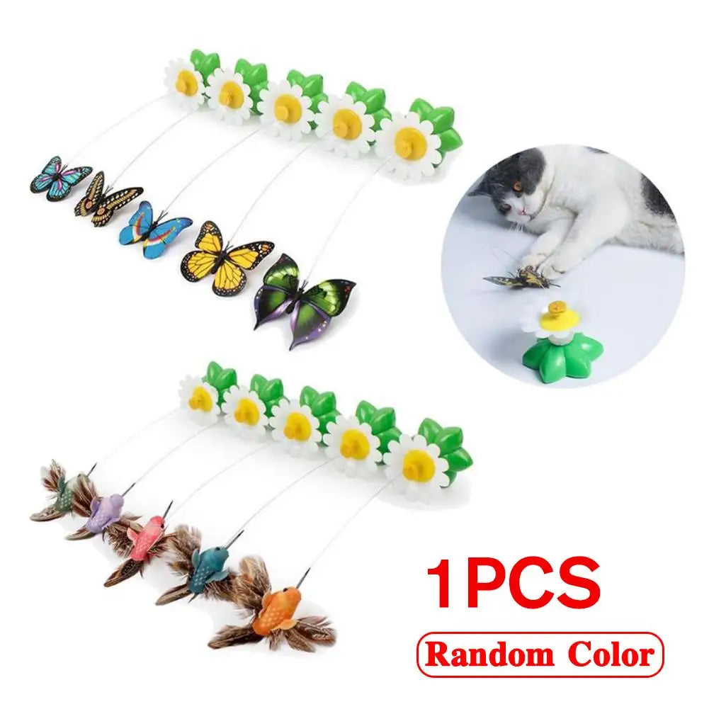 Rotating Butterfly Cat Toy