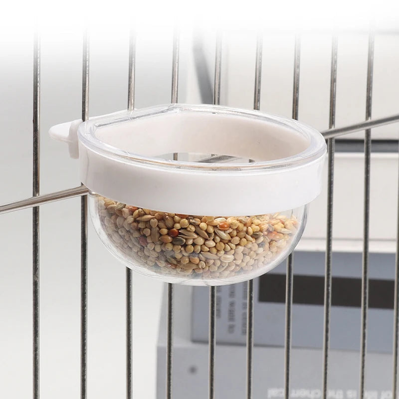 Transparent Bird Cage Feeder