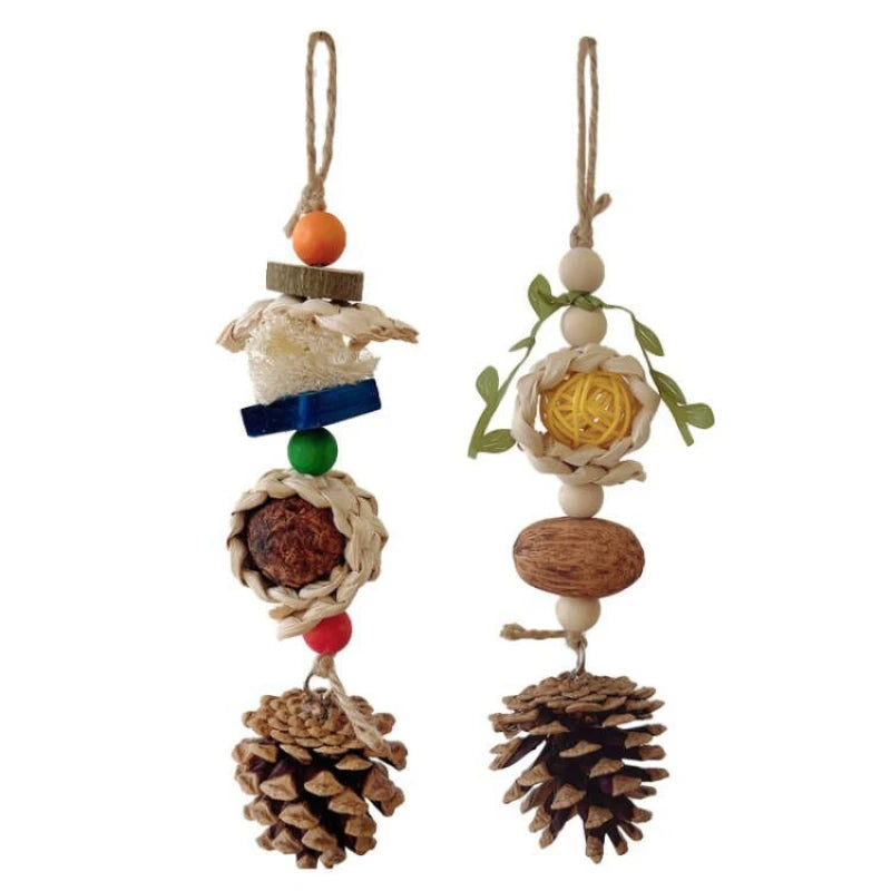 Pinecone Rope Bird Chew Toy