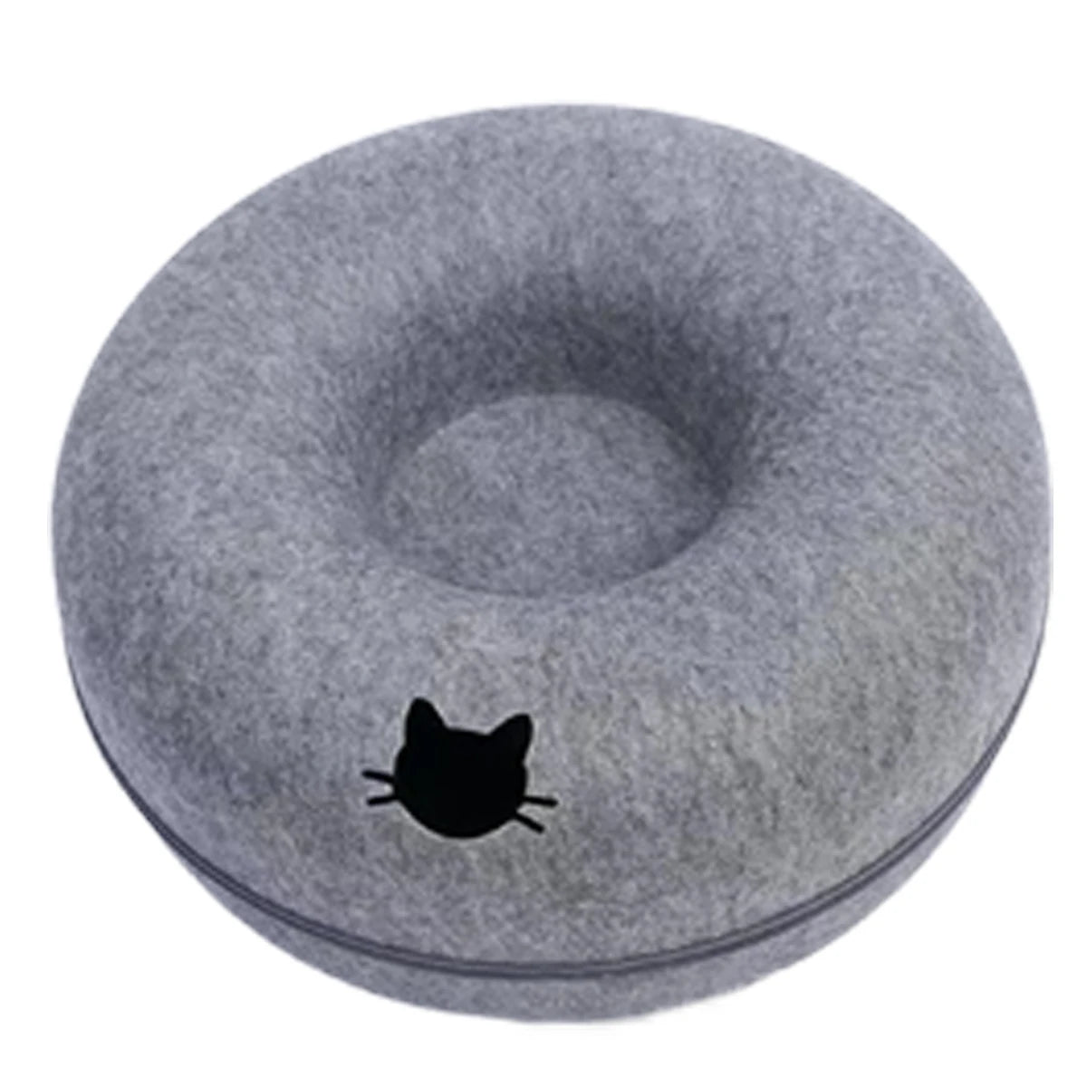 Felt Donut Cat Tunnel