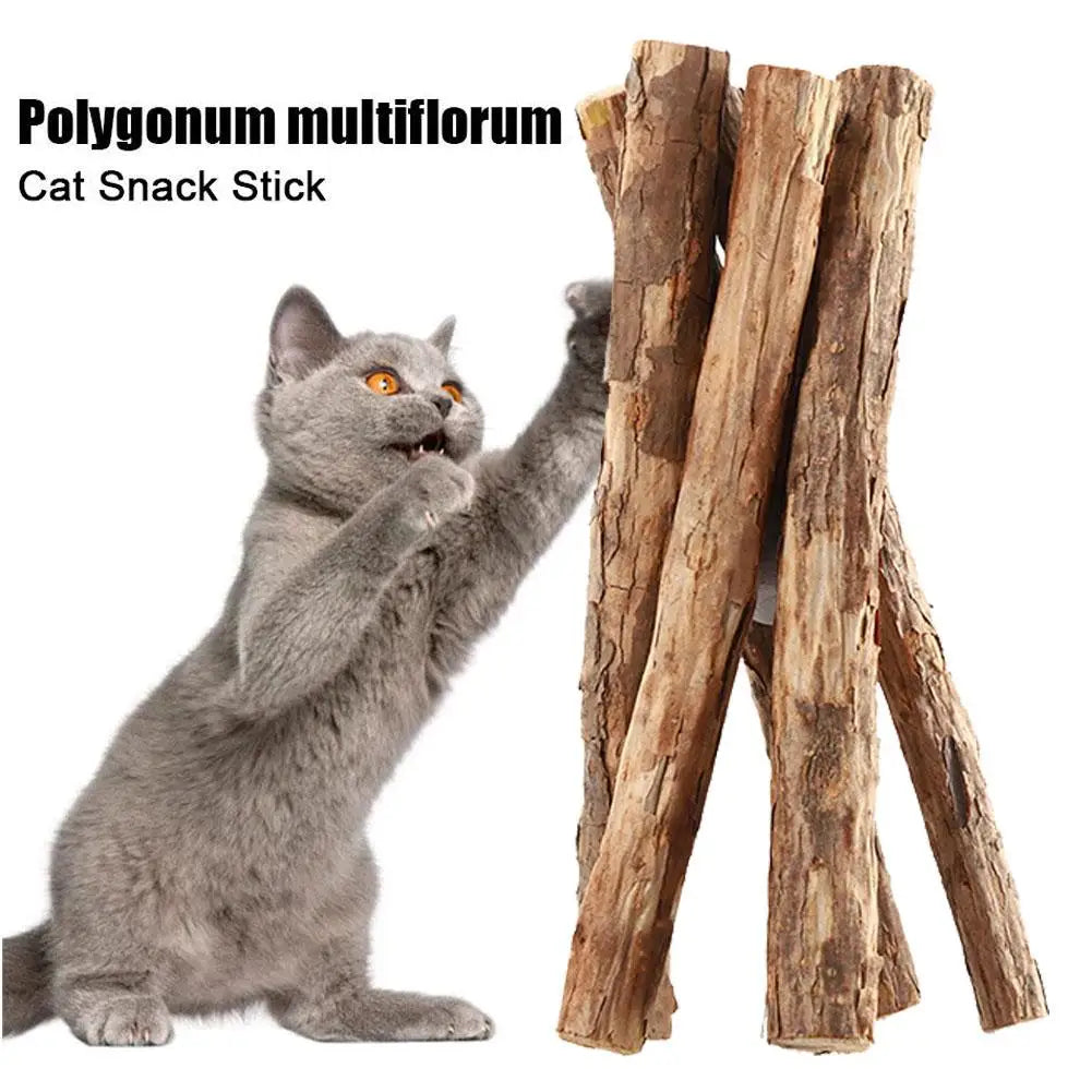 Natural Wood Catnip Chew Sticks