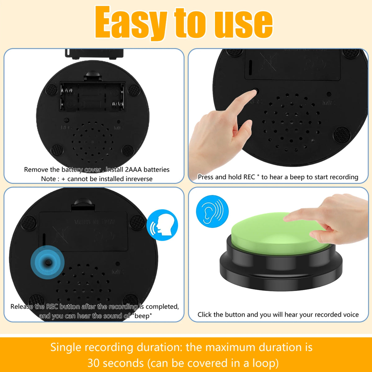 Recordable Light Training Buttons