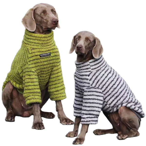 Striped Turtleneck Dog Sweater