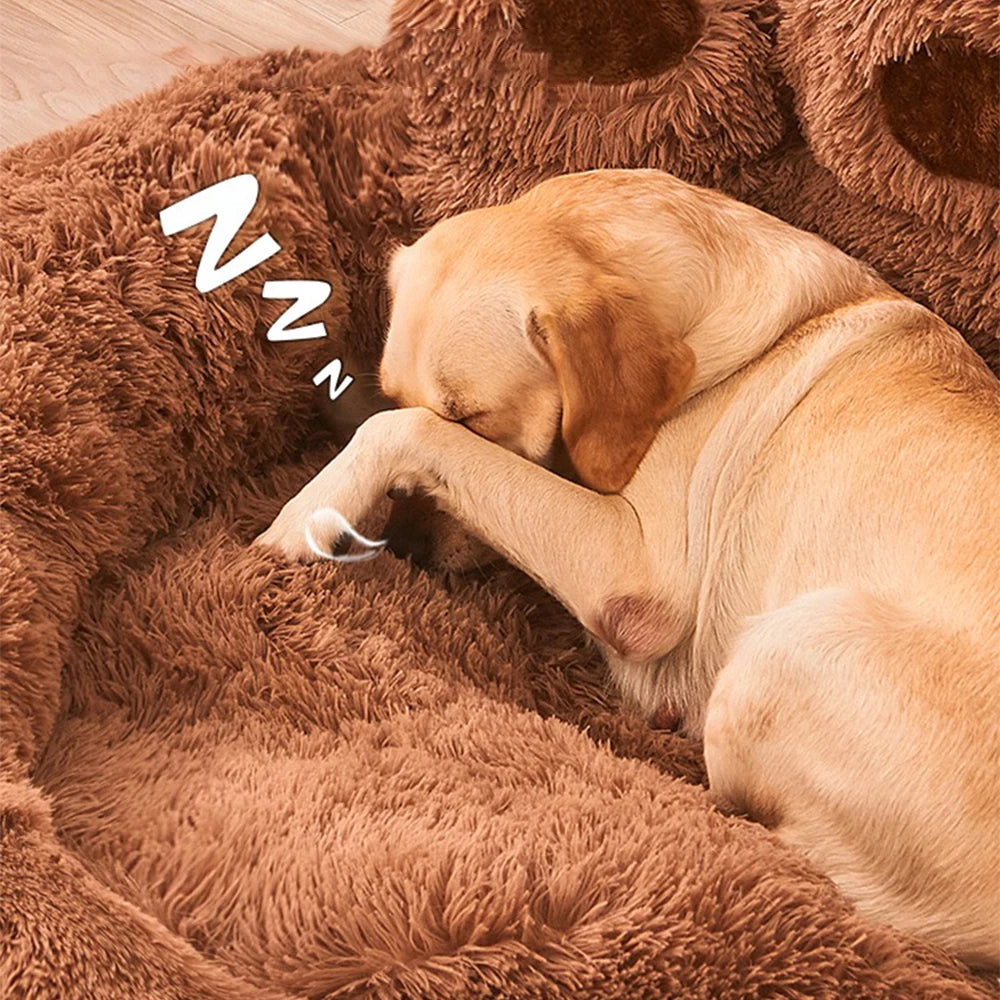 Warm Plush Dog Sofa