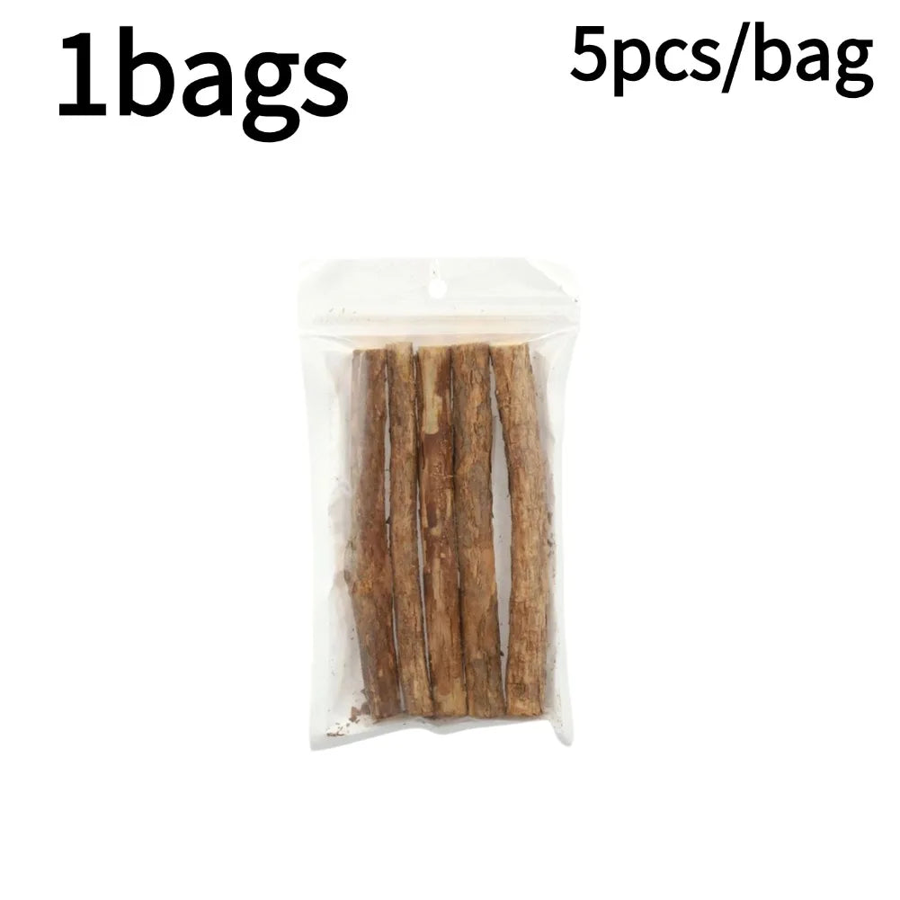 Natural Wood Catnip Chew Sticks