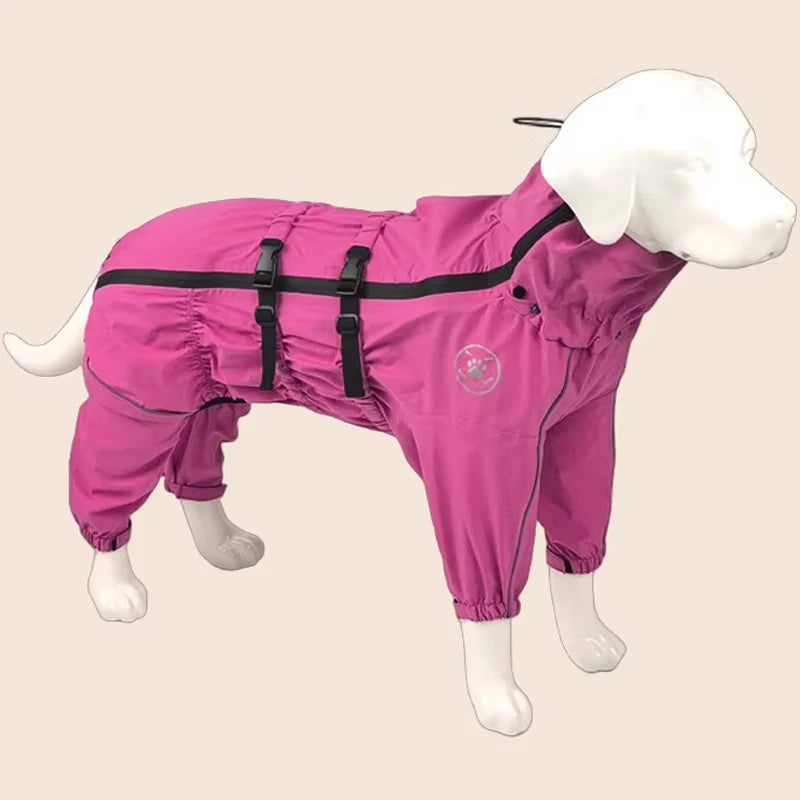 Reflective Waterproof Dog Raincoat
