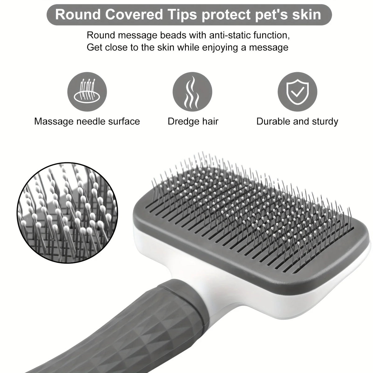 Self-Cleaning Pet Slicker Brush