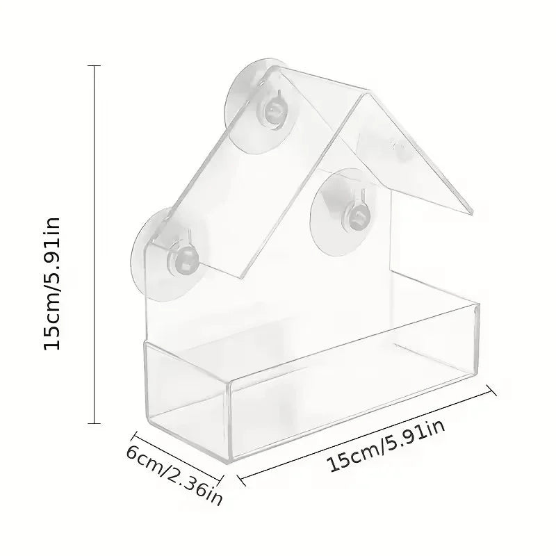 Clear Window Bird Feeder