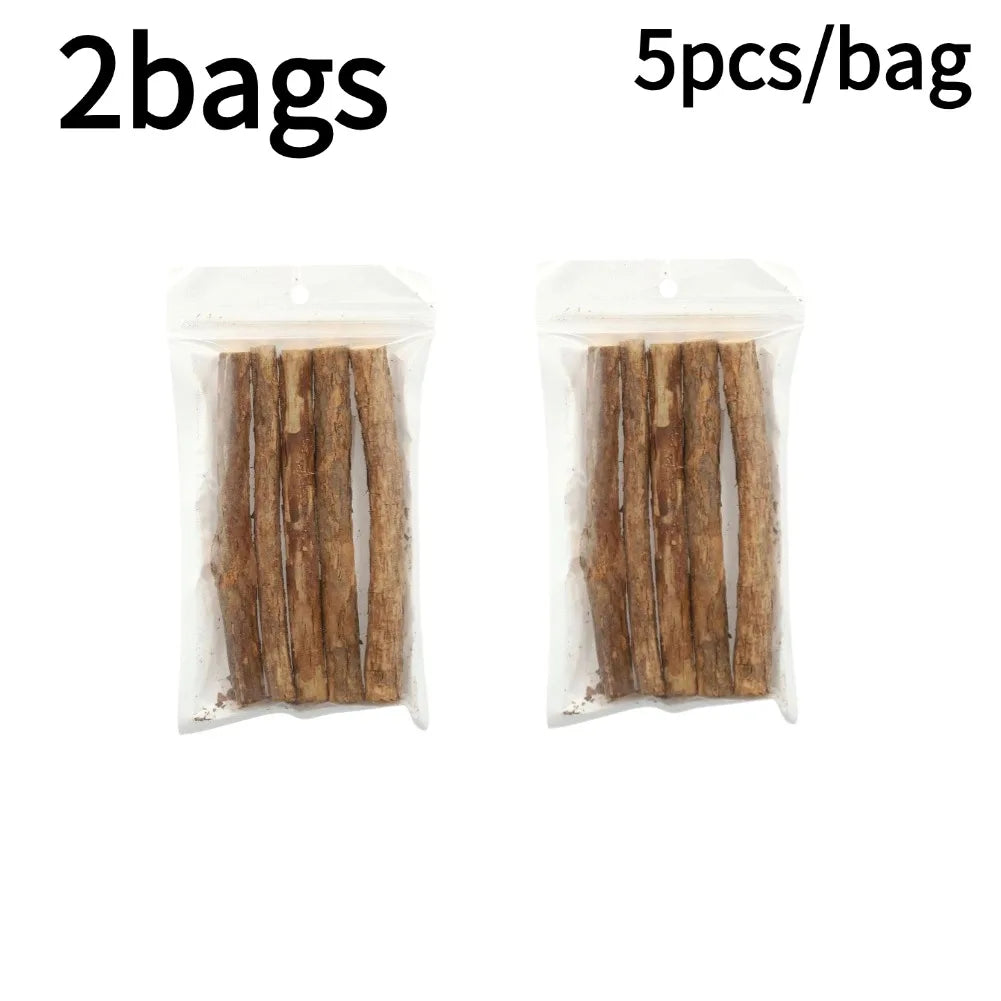 Natural Wood Catnip Chew Sticks