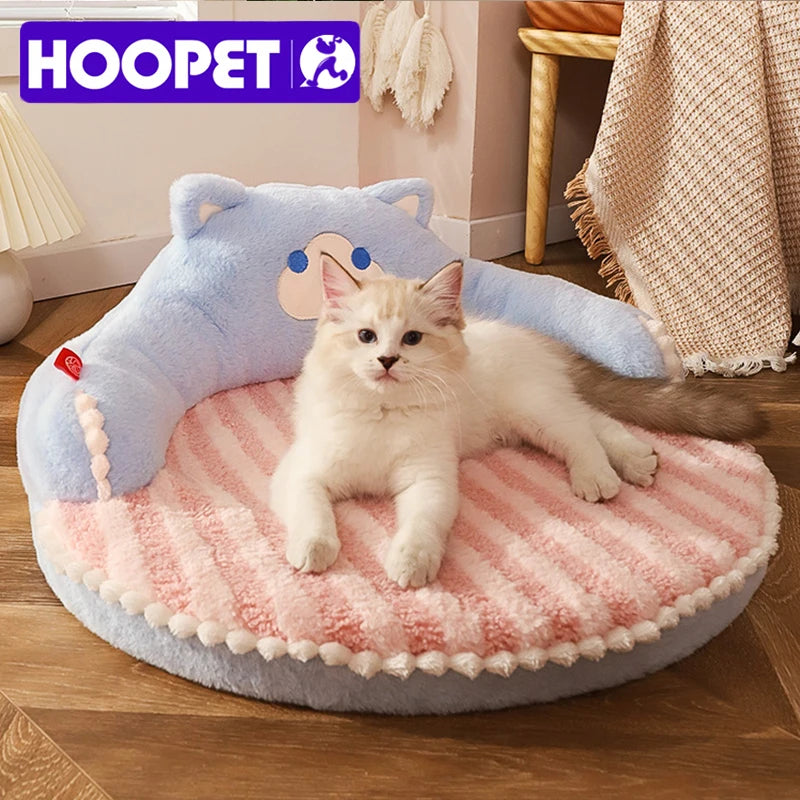 Velvet Winter Cat Cushion