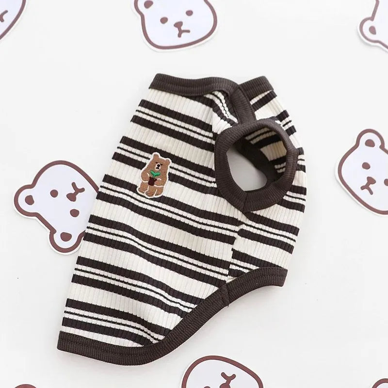 Striped Stretch Cat Tank