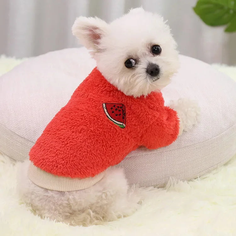 Fleece Puppy Hoodie Coat