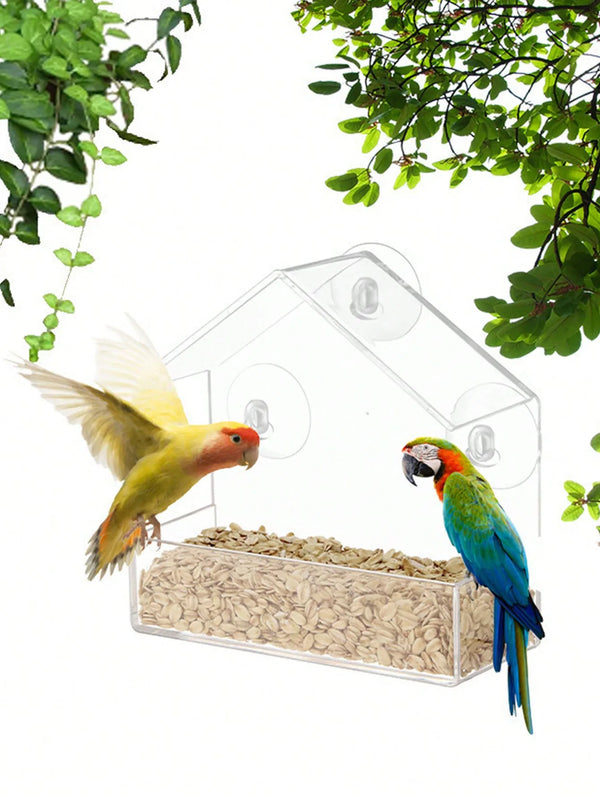 Acrylic Suction Window Bird Feeder