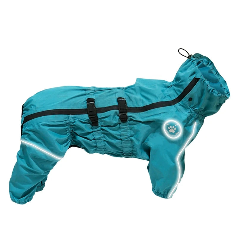 Reflective Waterproof Dog Raincoat