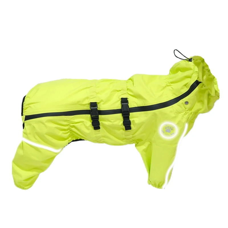 Reflective Waterproof Dog Raincoat