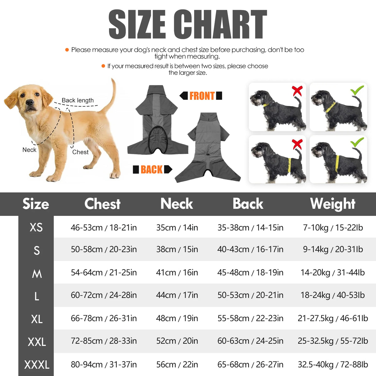 Windproof Fullbody Dog Coat
