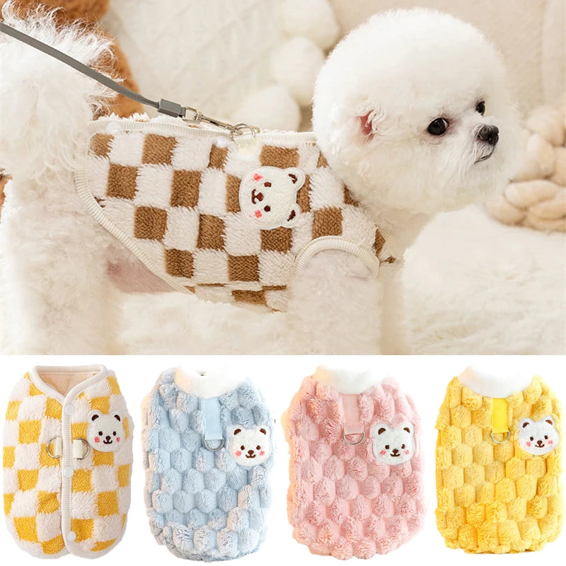 Bear Print Plush Sweater