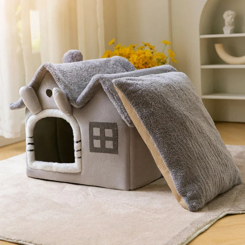 Foldable Coral Fleece Bed